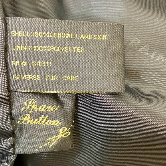 RAINFOREST Black Leather Coat - Picture 12 of 12